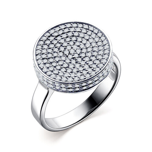 Ювелирное изделие - Кольцо из белого золота с бриллиантами в магазине Best-Gold 084644