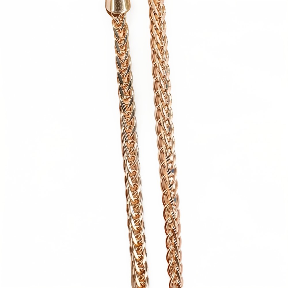 Ювелирное изделие - Цепь из красного золота, плетение Колос в магазине Best-Gold 032910