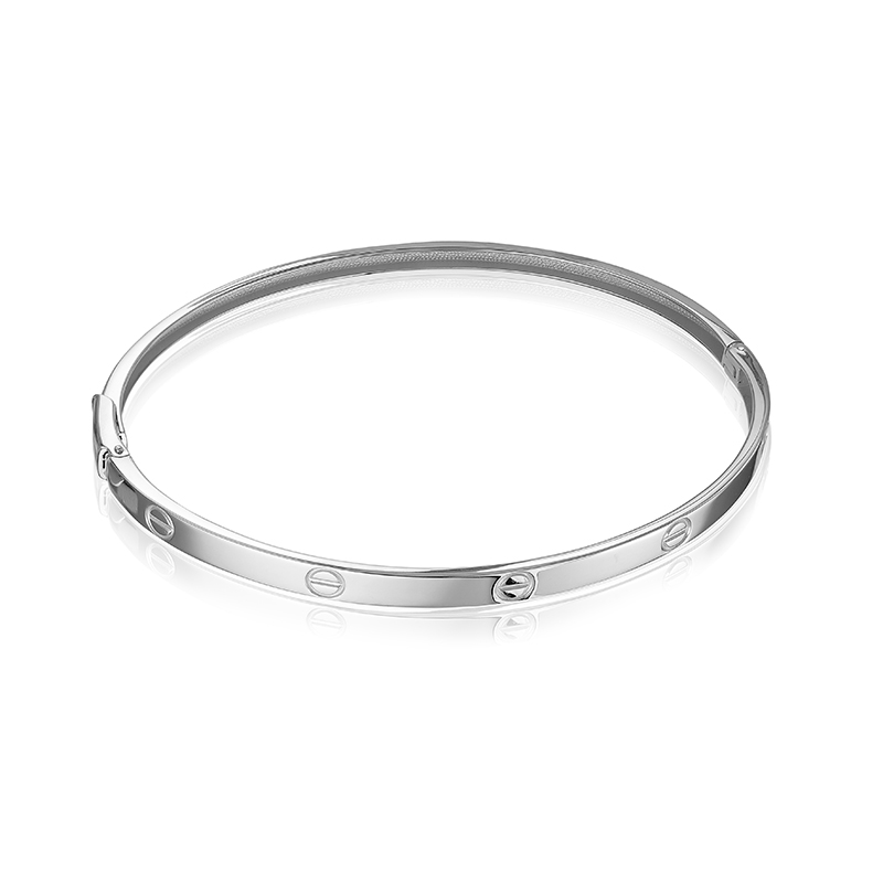 Ювелирное изделие - Браслет жесткий из белого золота в магазине Best-Gold 029915