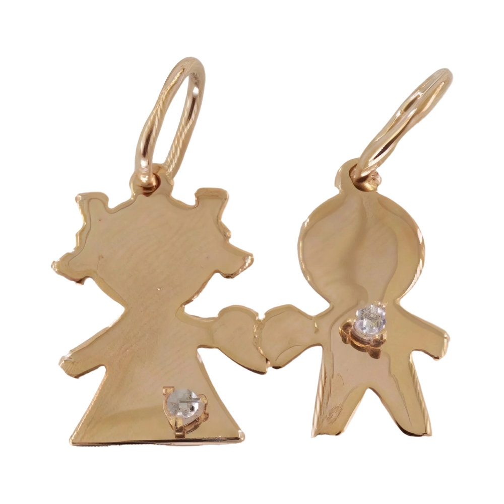 Ювелирное изделие - Подвеска из красного золота с фианитами в магазине Best-Gold 037258