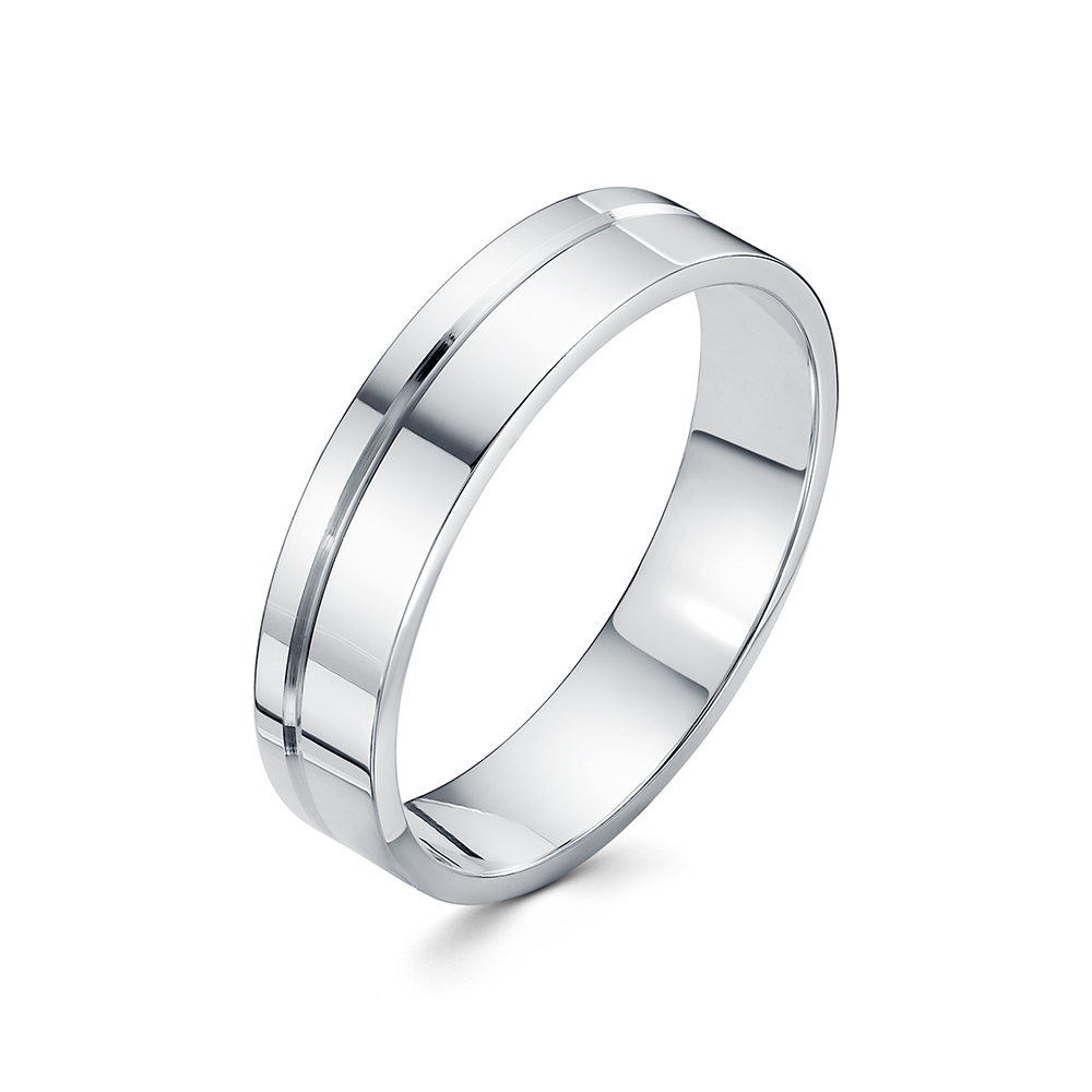 Обручальное кольцо из серебра