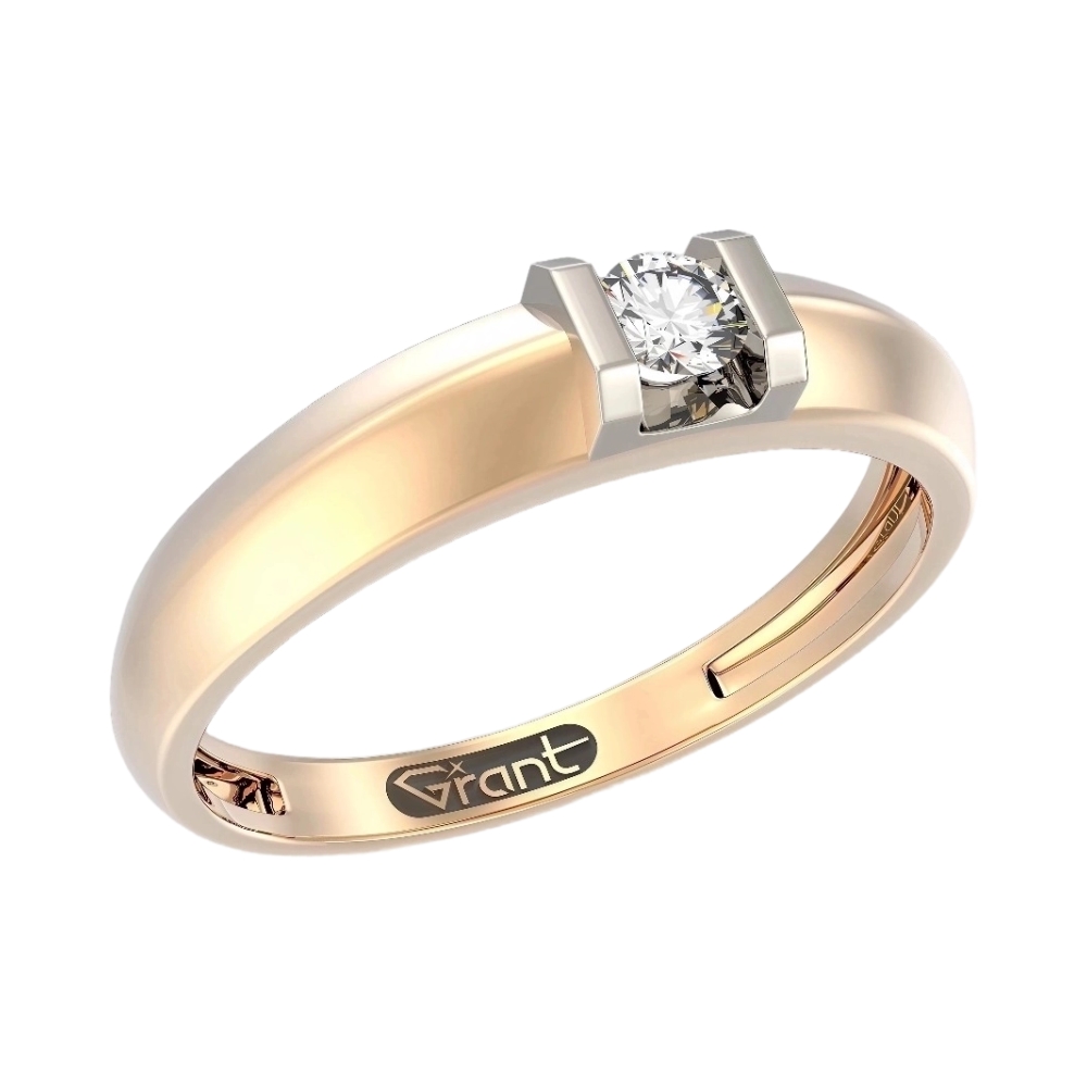 Ювелирное изделие - Кольцо из красного золота с бриллиантами в магазине Best-Gold 155468