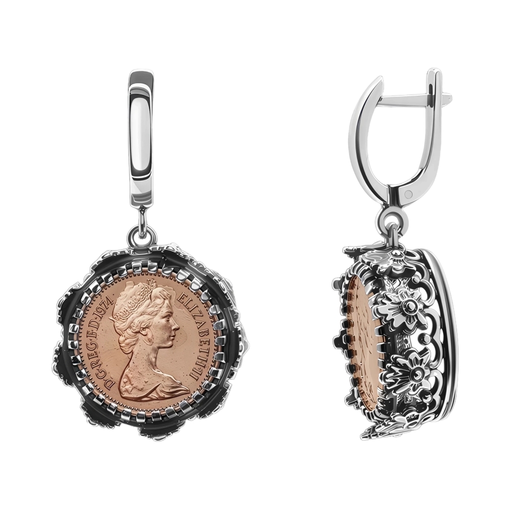 Ювелирное изделие - Серьги из серебра в магазине Best-Gold 153296