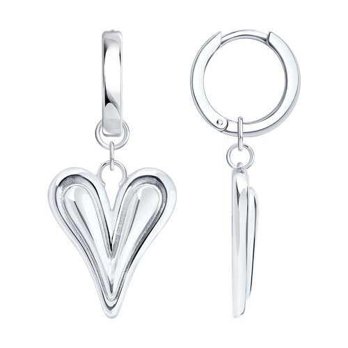 Ювелирное изделие - Серьги из серебра в магазине Best-Gold 152814