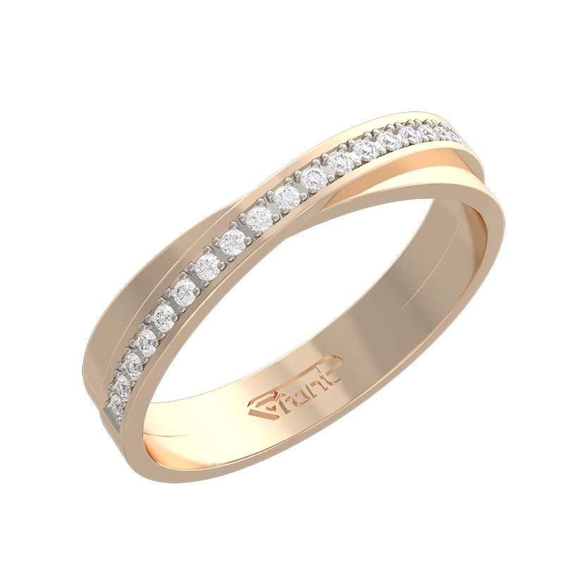 Ювелирное изделие - Кольцо из красного золота с бриллиантами в магазине Best-Gold 142311