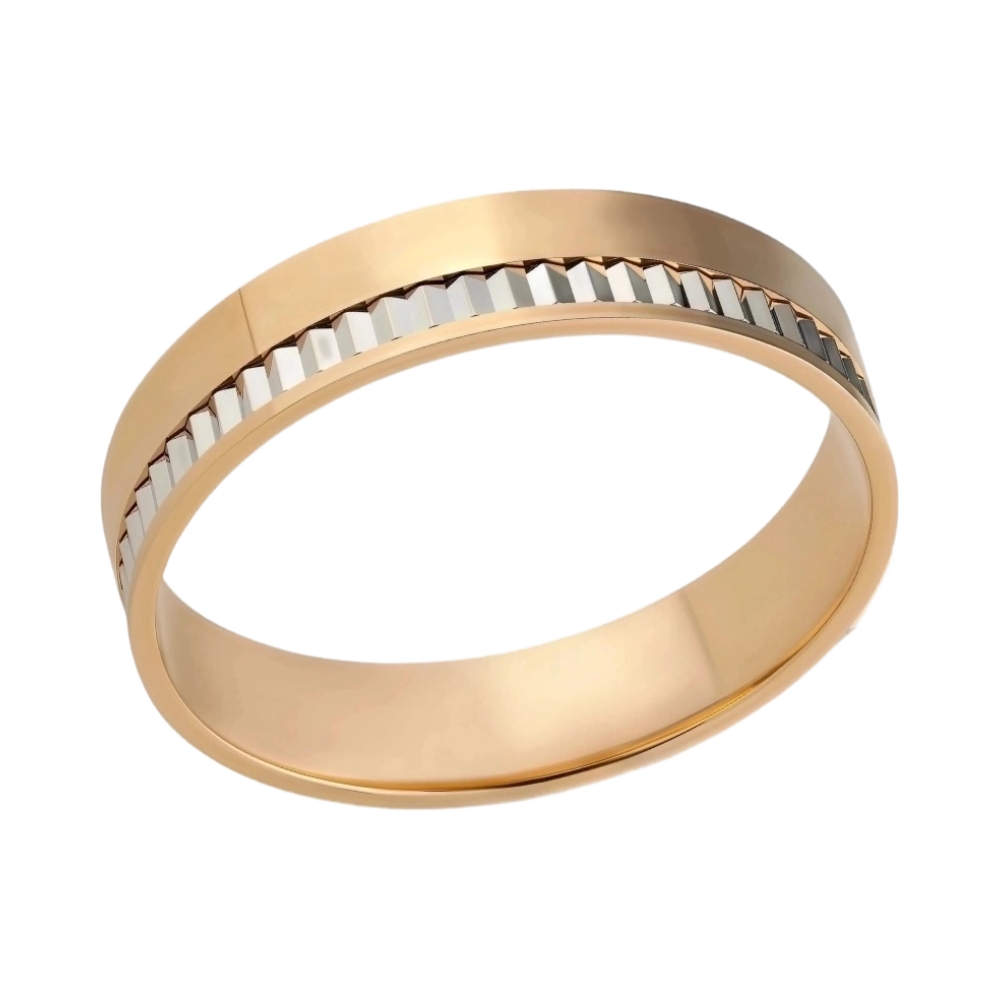 Ювелирное изделие - Обручальное кольцо из комбинированного золота в магазине Best-Gold 155704