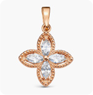 Подвески с фианитами