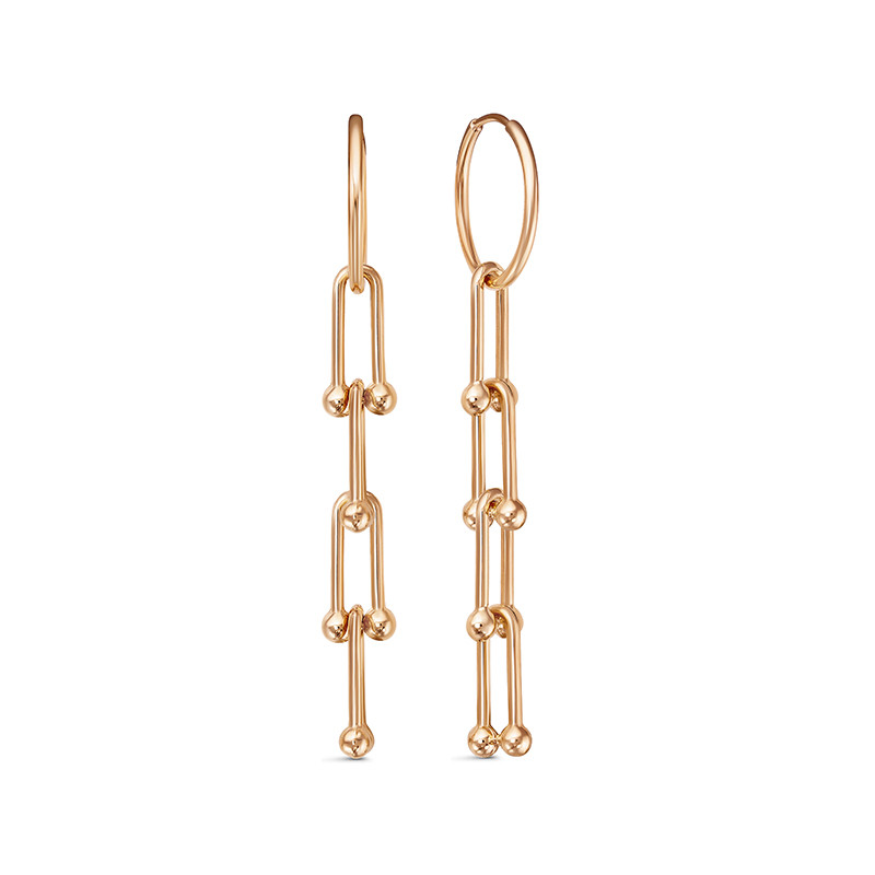 Ювелирное изделие - Серьги из красного золота в магазине Best-Gold 033135