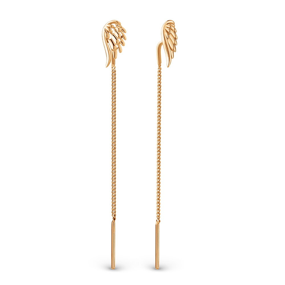 Ювелирное изделие - Серьги из красного золота в магазине Best-Gold 155378