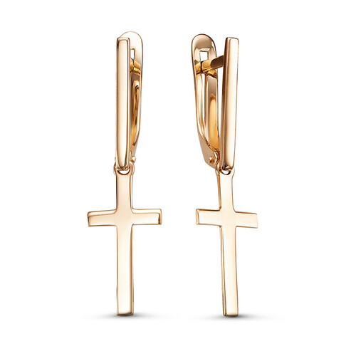 Ювелирное изделие - Серьги из красного золота в магазине Best-Gold 029894