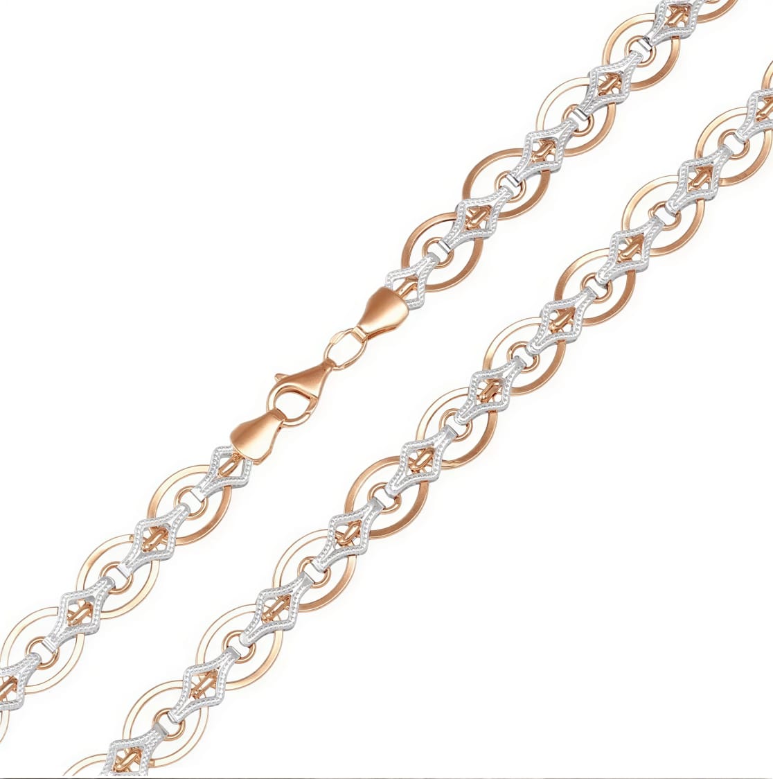 Ювелирное изделие - Колье из комбинированного золота в магазине Best-Gold 123061