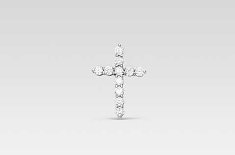 Подвеска из белого золота с бриллиантами