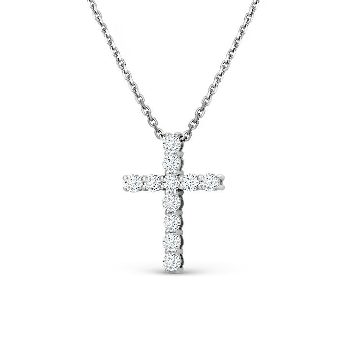 Ювелирное изделие - Колье из белого золота с бриллиантами в магазине Best-Gold 153736