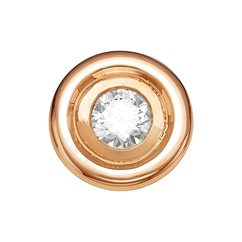 Ювелирное изделие - Подвеска из красного золота с бриллиантом в магазине Best-Gold 014639