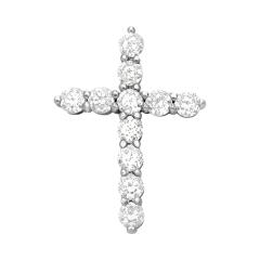 Подвеска из белого золота с бриллиантами