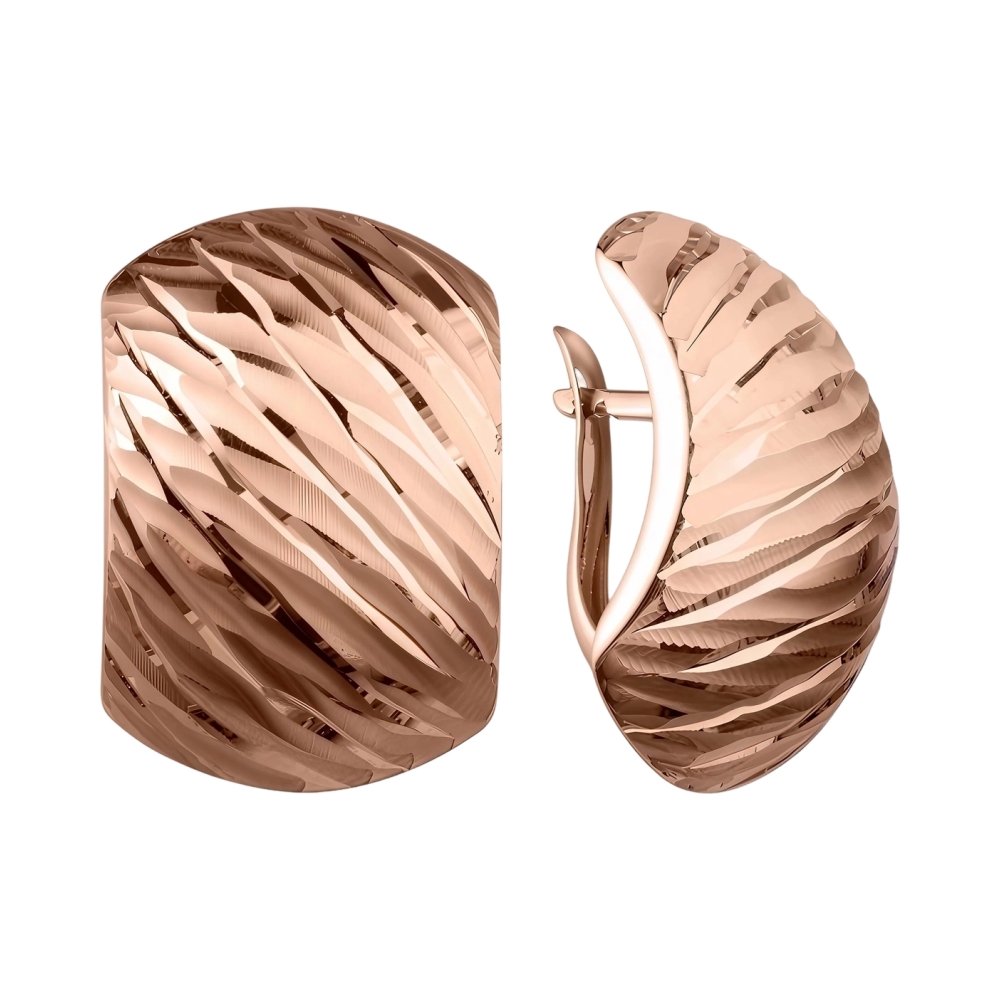 Ювелирное изделие - Серьги из красного золота в магазине Best-Gold 022590
