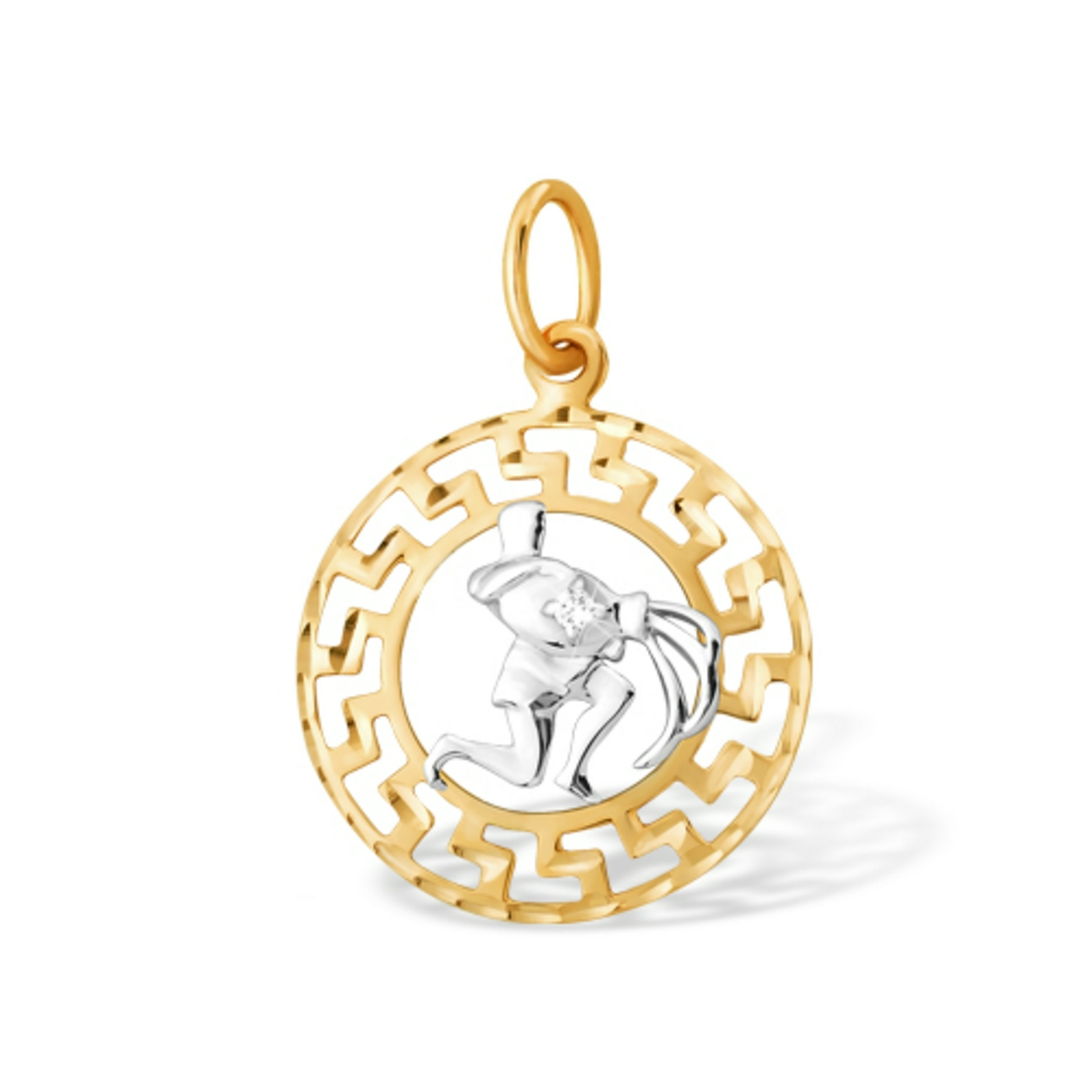 Ювелирное изделие - Подвеска из красного золота с фианитами в магазине Best-Gold 147566