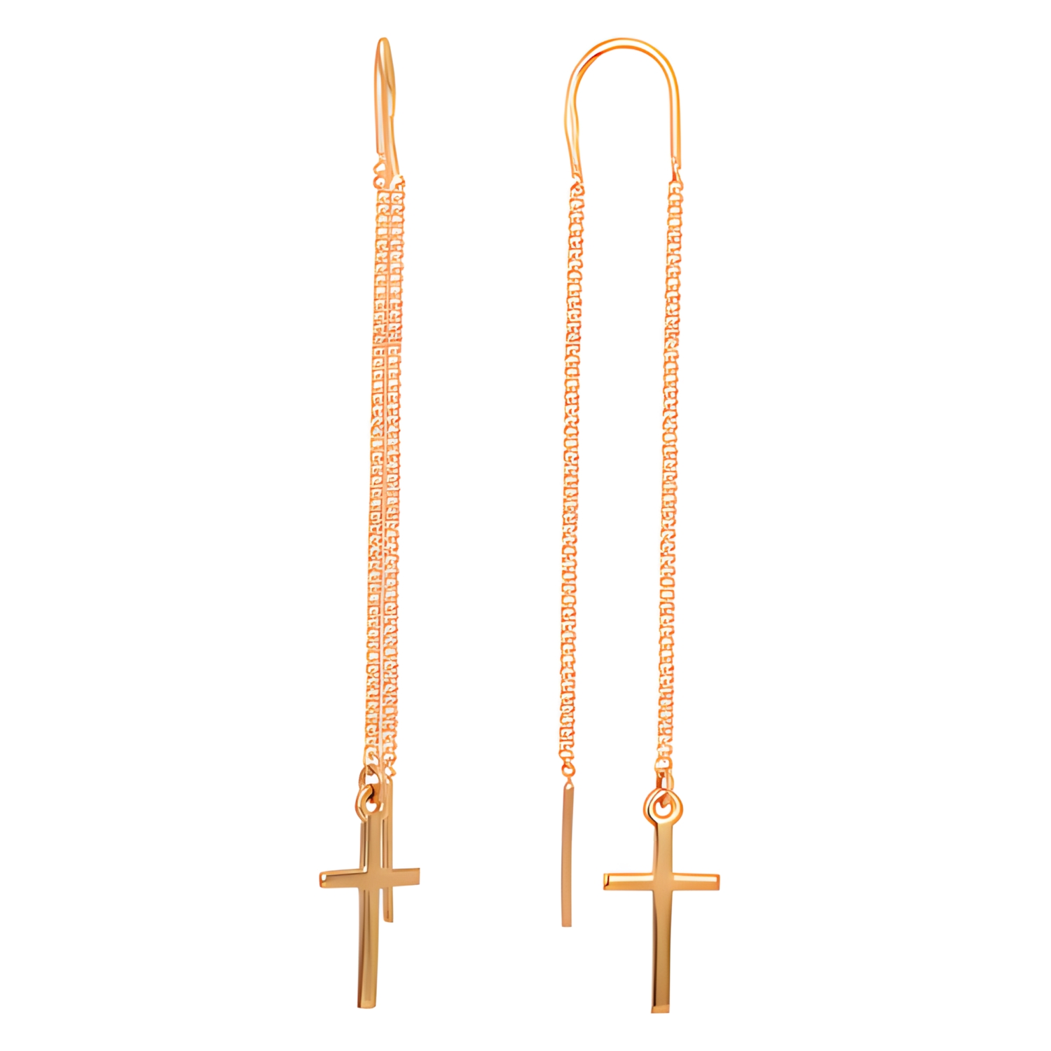 Ювелирное изделие - Серьги из красного золота в магазине Best-Gold 143653