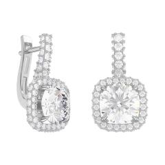 Ювелирное изделие - Серьги из серебра с фианитами в магазине Best-Gold 028210