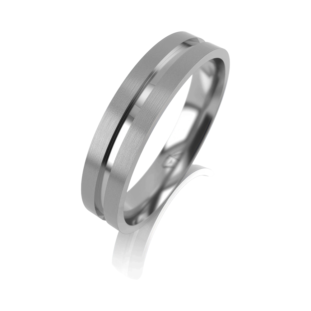 Ювелирное изделие - Обручальное кольцо из белого золота в магазине Best-Gold 034218