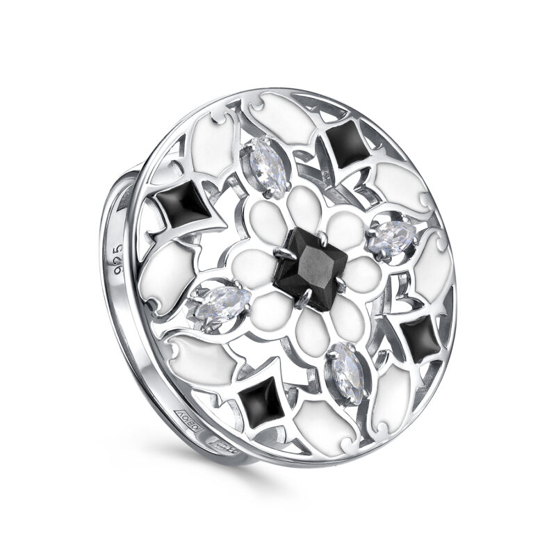 Ювелирное изделие - Кольцо из серебра с фианитами в магазине Best-Gold 146714