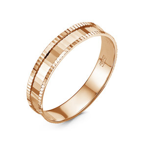Ювелирное изделие - Обручальное кольцо из красного золота в магазине Best-Gold 040576