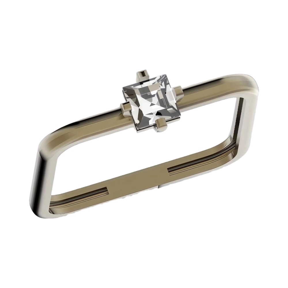 Ювелирное изделие - Кольцо из белого золота с фианитами в магазине Best-Gold 129073