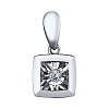 Подвеска из белого золота с бриллиантами